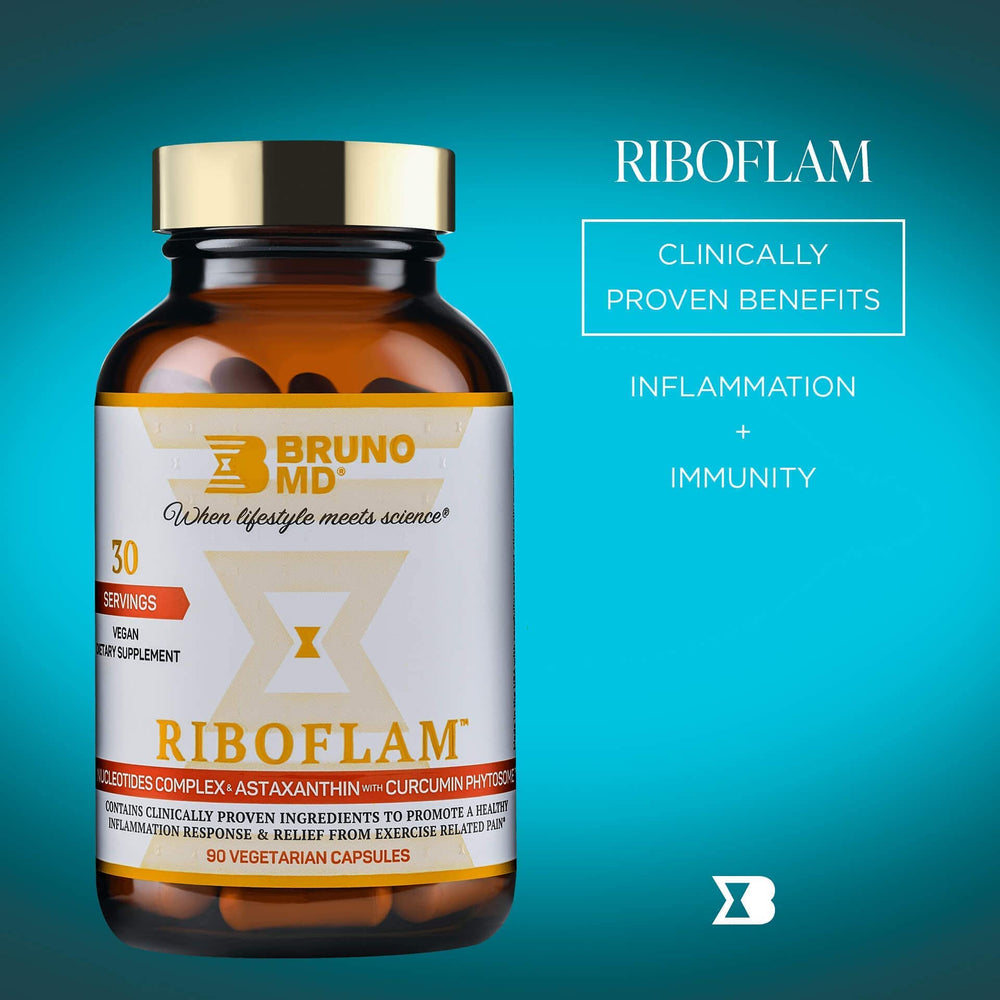 BRUNO MD Riboflam lab setup symbolizing clinical-grade ingredient sourcing.