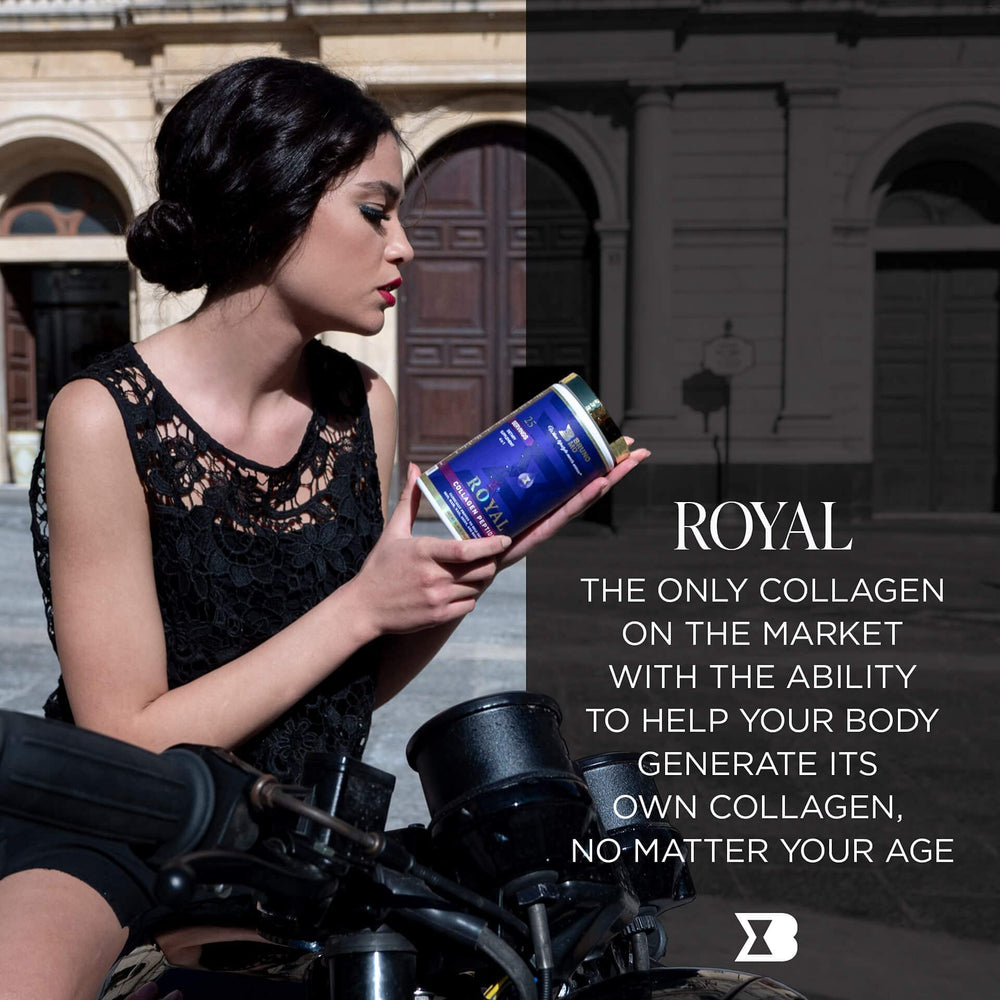BRUNO MD Royal Collagen supports visible improvements in hair, nails, and skin.