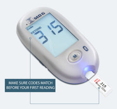 Bruno MD6 ketone strips pack in view for quick checks