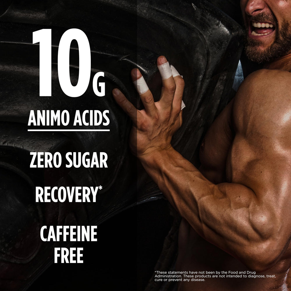BSN Amino X glass of mixed drink illustrating caffeine-free endurance support