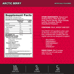 BSN CELLMASS 2.0 powder scoop shows quick, convenient mixing after training.