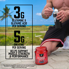 BSN CELLMASS 2.0 whey protein hydrolysate section emphasizes added protein during recovery.