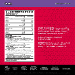 Close-up of the BSN N.O.-XPLODE label highlighting ingredients