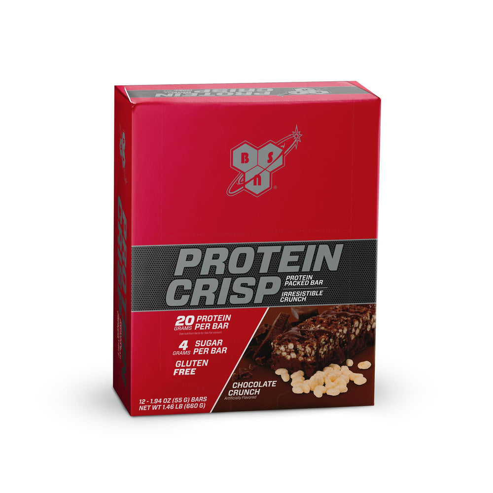 BSN Protein Crisp Bar after-workout snack ready for recovery fueling.