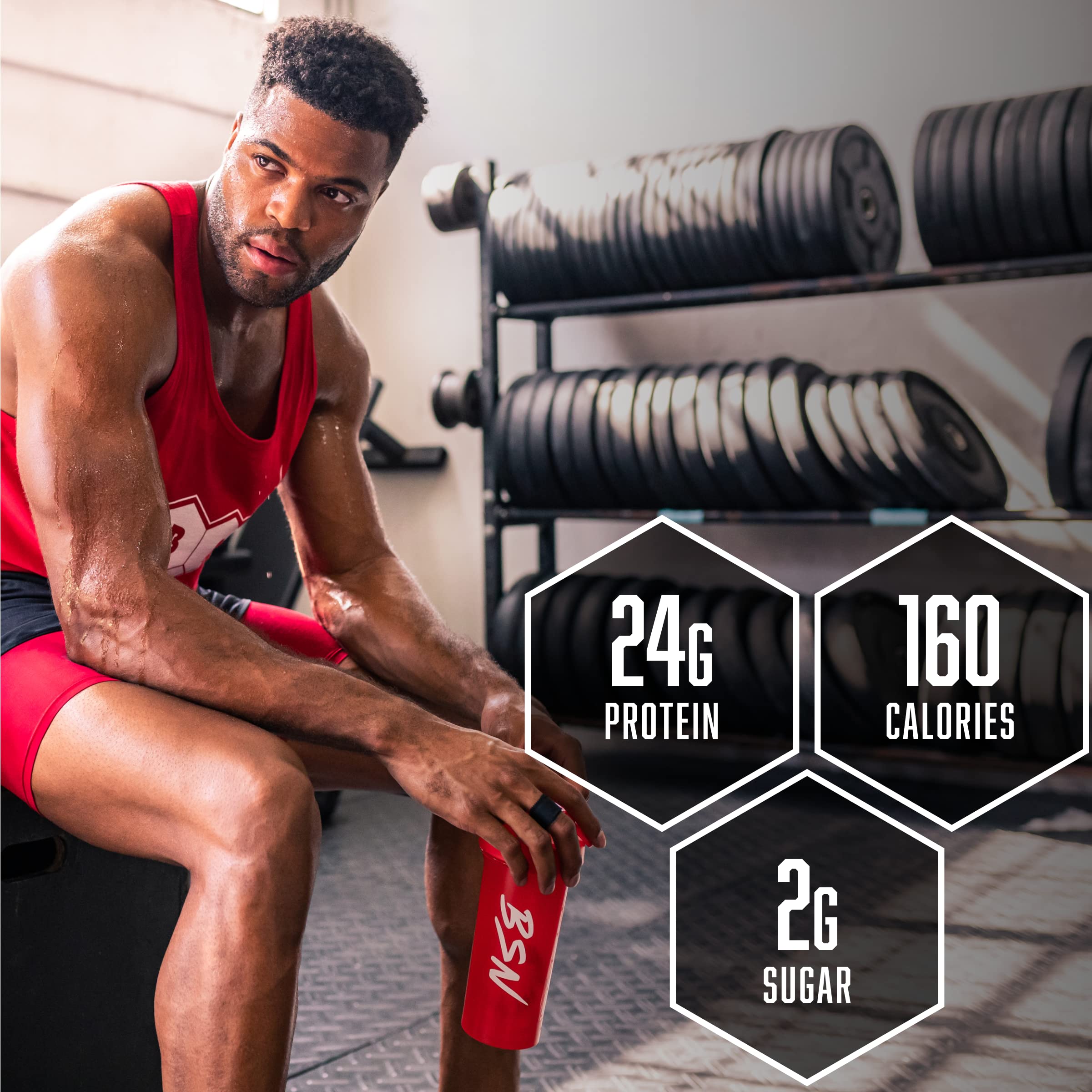 BSN SYNTHA-6 EDGE chocolate mix close-up hints at low sugar profile.