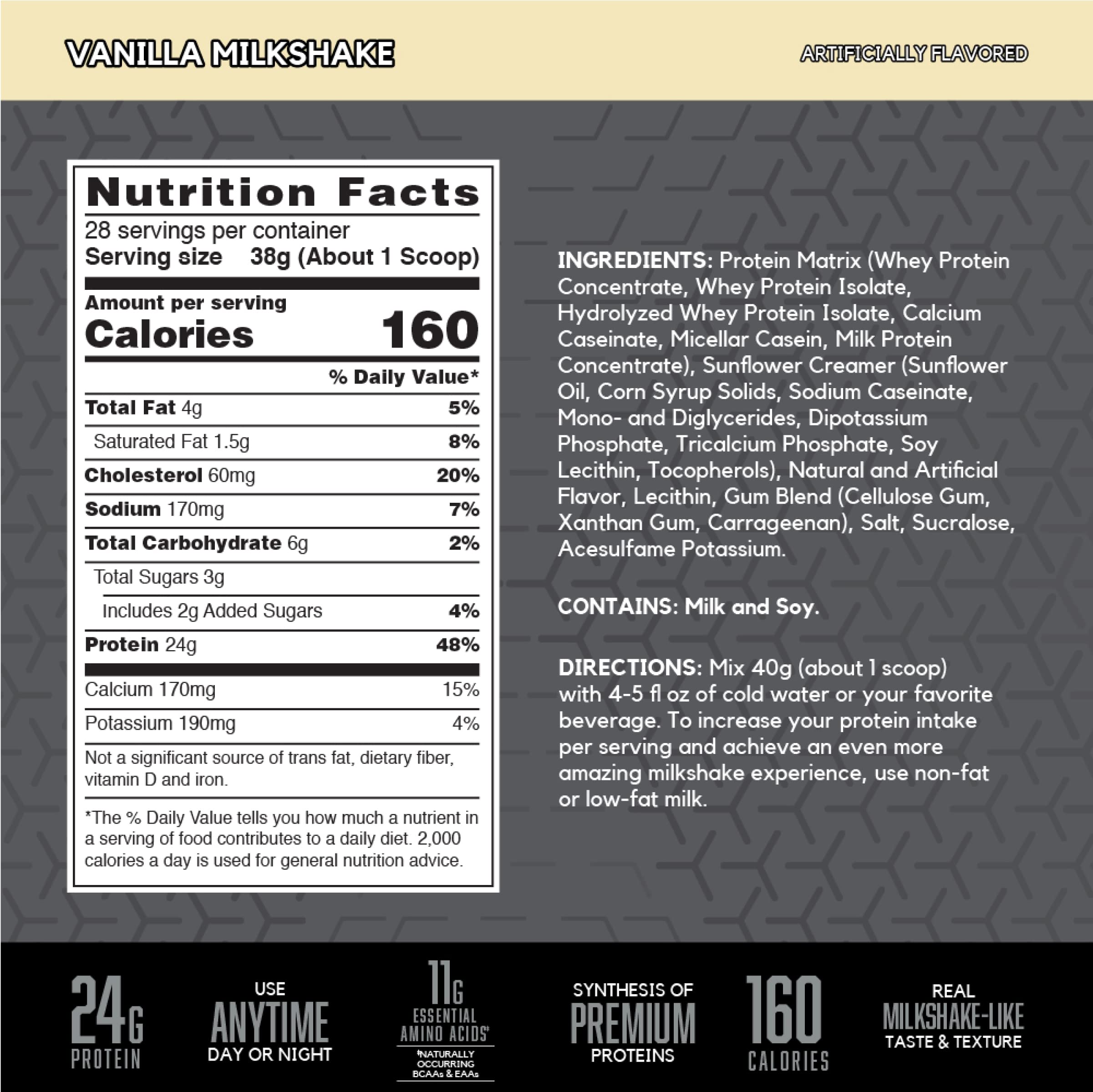 BSN SYNTHA-6 EDGE creamy texture in a glass, like a dessert without excess carbs.