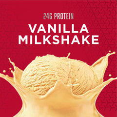 BSN SYNTHA-6 EDGE vanilla powder with scoop emphasizes serving-sized protein
