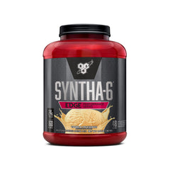 BSN SYNTHA-6 EDGE vanilla tub shows premium protein blend for recovery support