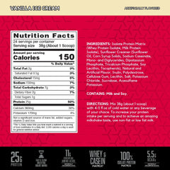 BSN SYNTHA-6 ISOLATE ingredients matrix visual, emphasizing fast and slow protein release.