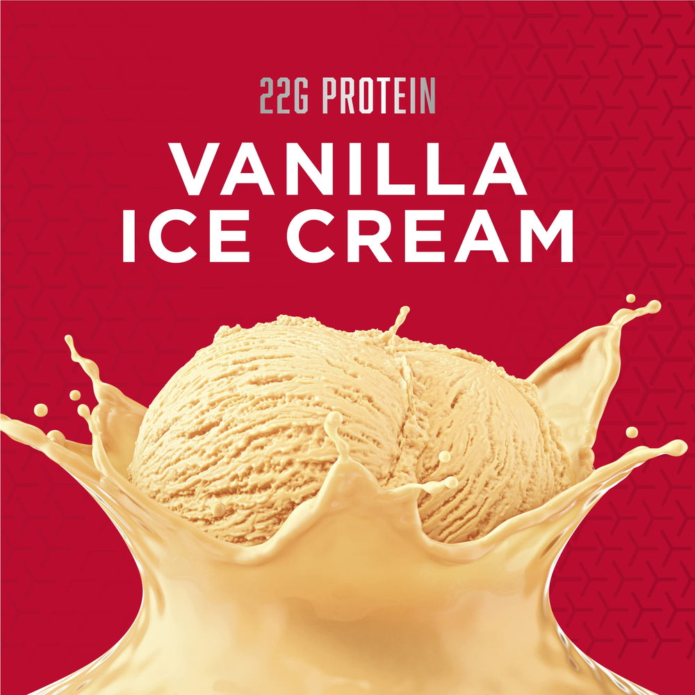 BSN SYNTHA-6 protein matrix scoop highlighting 22g protein per serving for muscle maintenance.