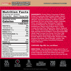BSN Syntha-6 scoop beside canister showing convenient serving size.