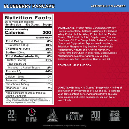 BSN SYNTHA-6 scoop and mixed shake image showing creamy texture for post-workout recovery.