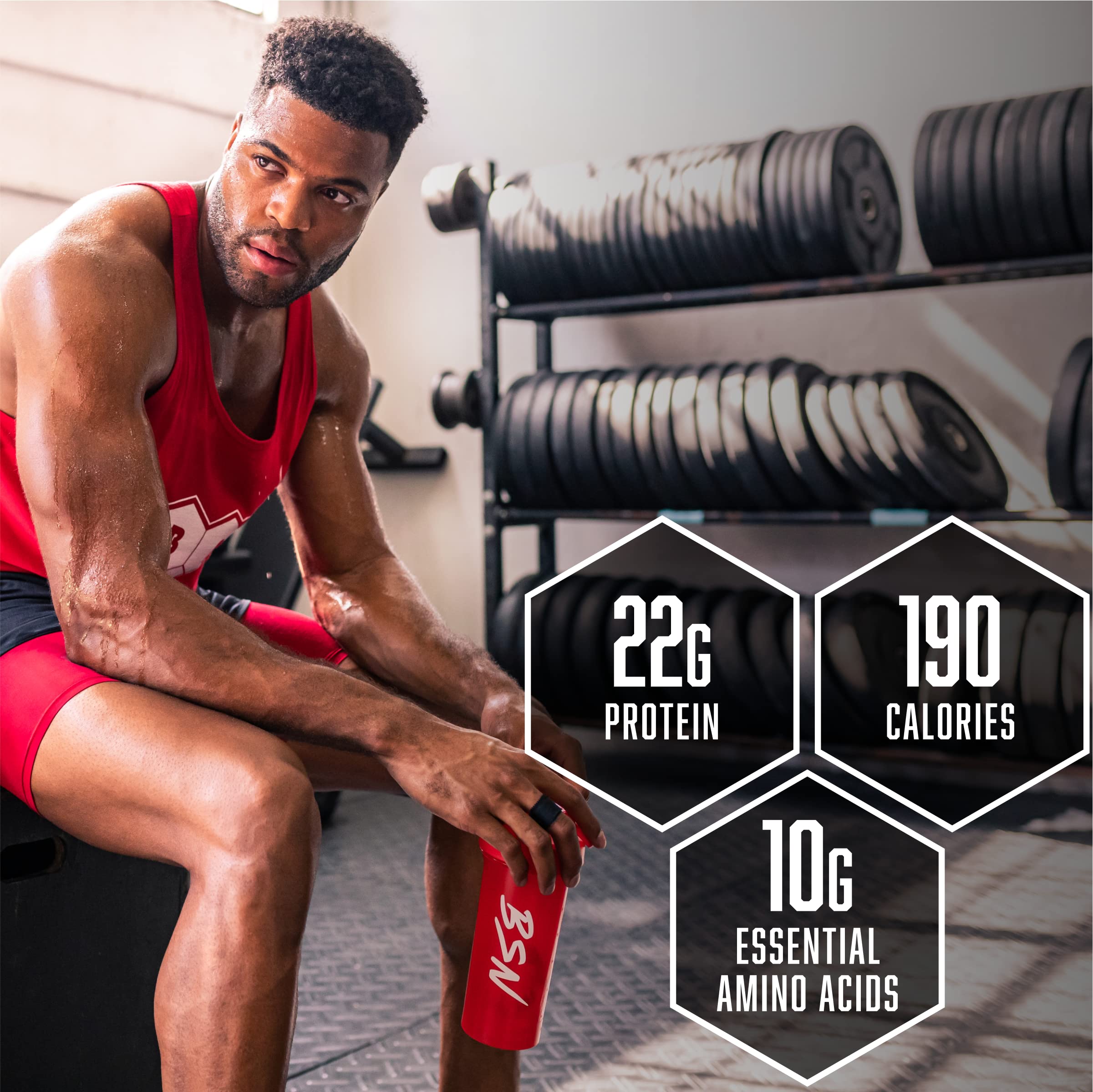 BSN SYNTHA-6 47g scoop demonstrating serving size and convenient portion control.