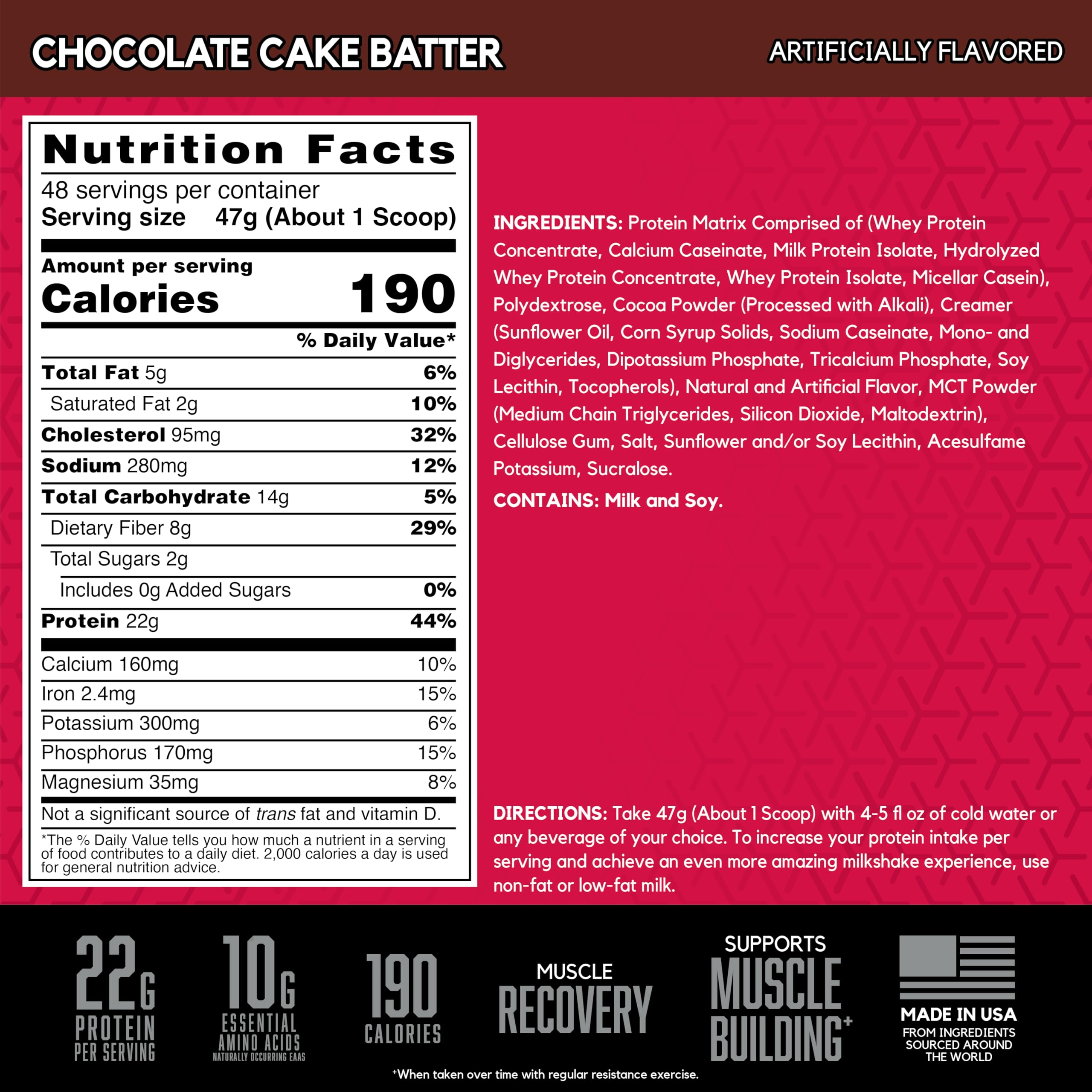 BSN SYNTHA-6 shake in glass with smooth texture aiding recovery