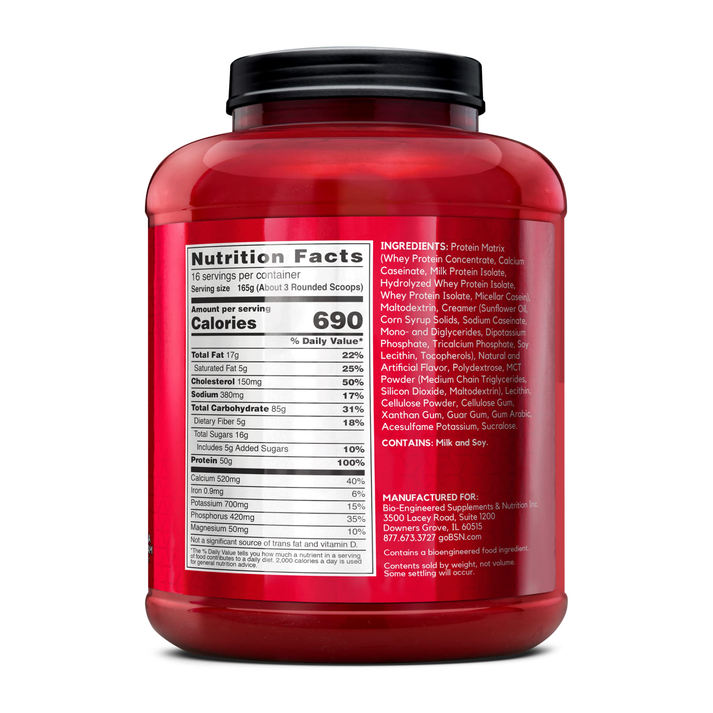 BSN TRUE-MASS packaging-design on durable canister