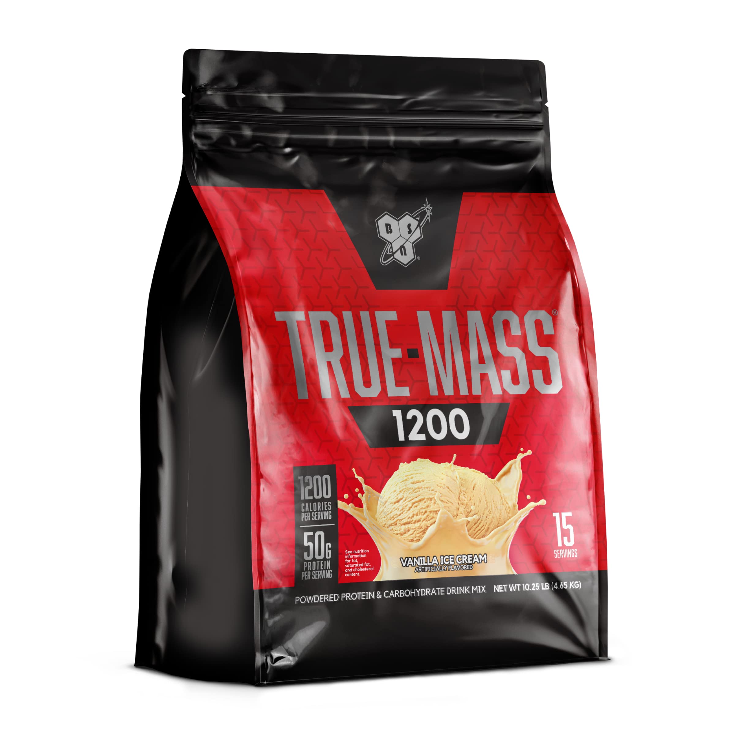 BSN True-Mass post-workout shake demonstrates quick recovery options.