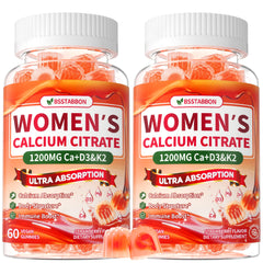 BSSTABBON Calcium Gummies bottle showing convenient daily dose for women