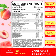 BSSTABBON methylated B gummies pack closeup highlighting bioactive B vitamins
