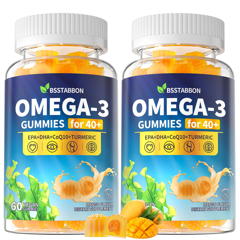 BSSTABBON Omega-3 Gummies with algae oil for EPA and DHA delivery