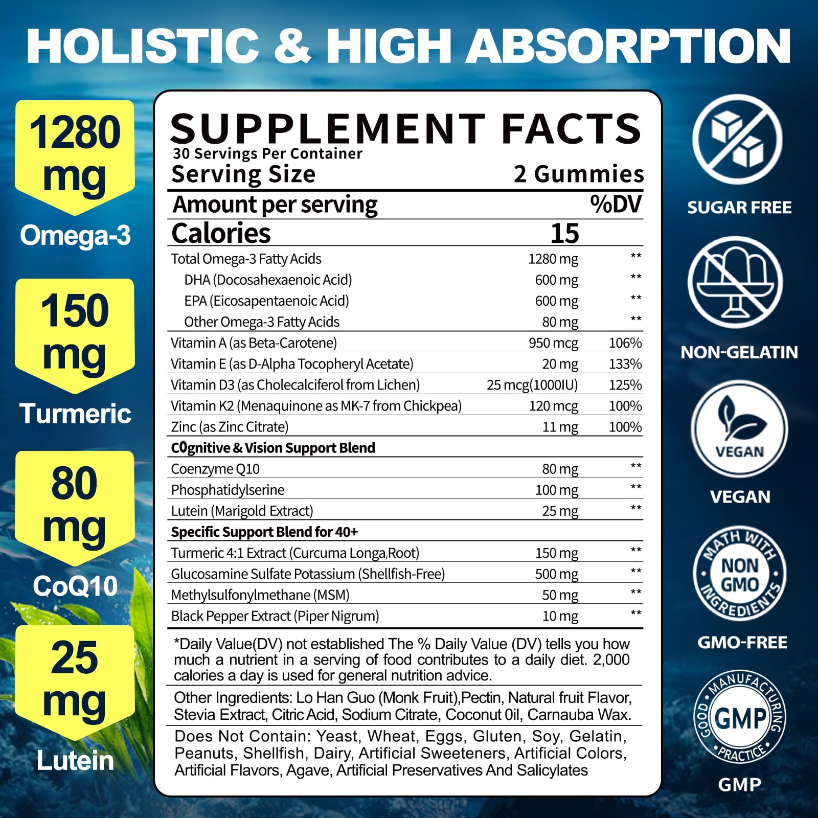 BSSTABBON omega-3 gummies highlight 1 to 1 EPA DHA balance for adults