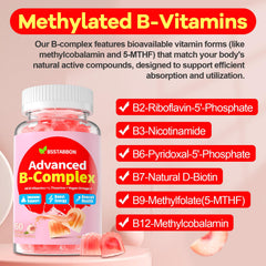 BSSTABBON organic B complex gummies with spoon-dispensing convenience