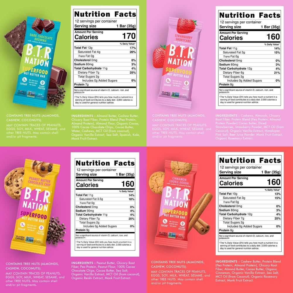 Cinnamon Cookie Dough bar close-up by B.T.R. Nation shows chewy texture.