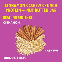B.T.R. Nation Cinnamon Cashew Crunch packaging highlighting gluten-free, dairy-free nutrition