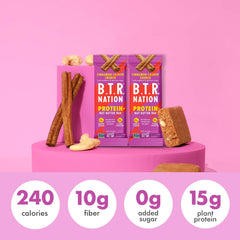B.T.R. Nation Cinnamon Cashew Crunch product shot targeting keto and paleo audiences