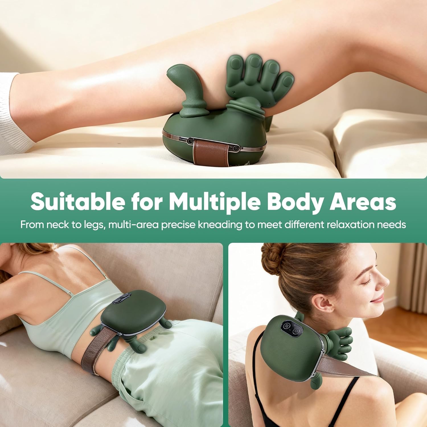 BTUASSDY compact weight makes daily massage easy at home or office.