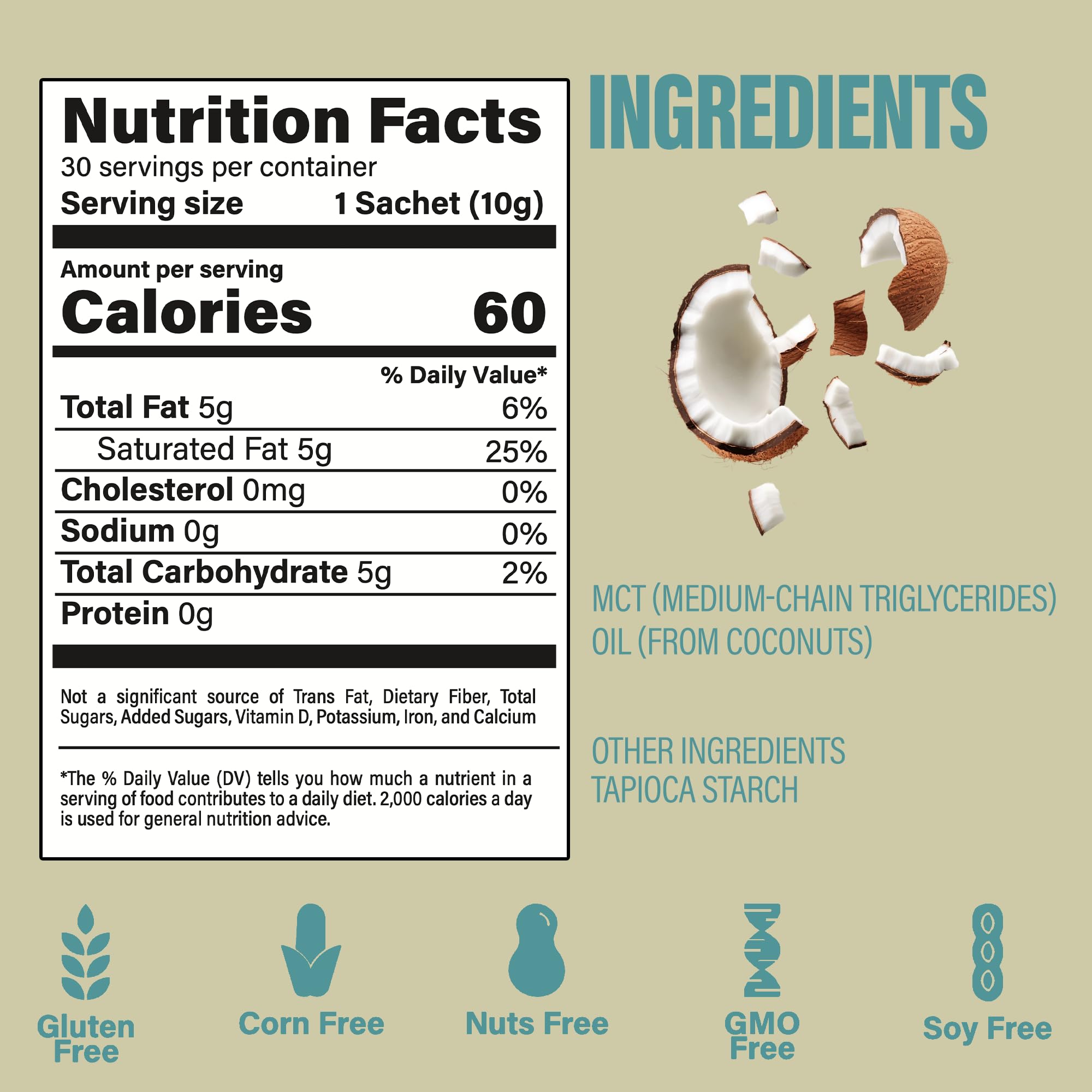 BUBS Naturals MCT powder in a shake for keto-friendly energy.
