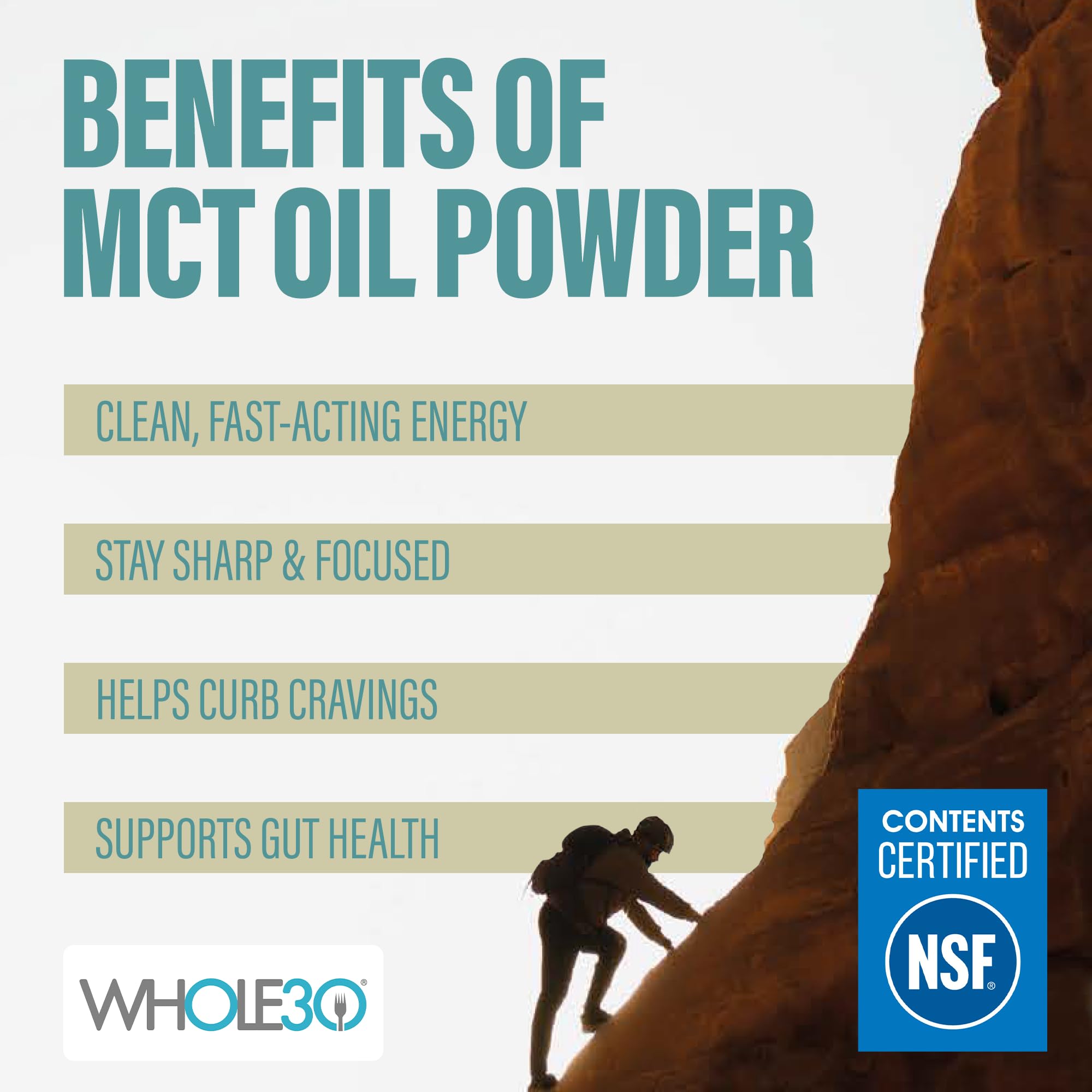 BUBS Naturals MCT powder added to coffee for dairy-free creaminess.