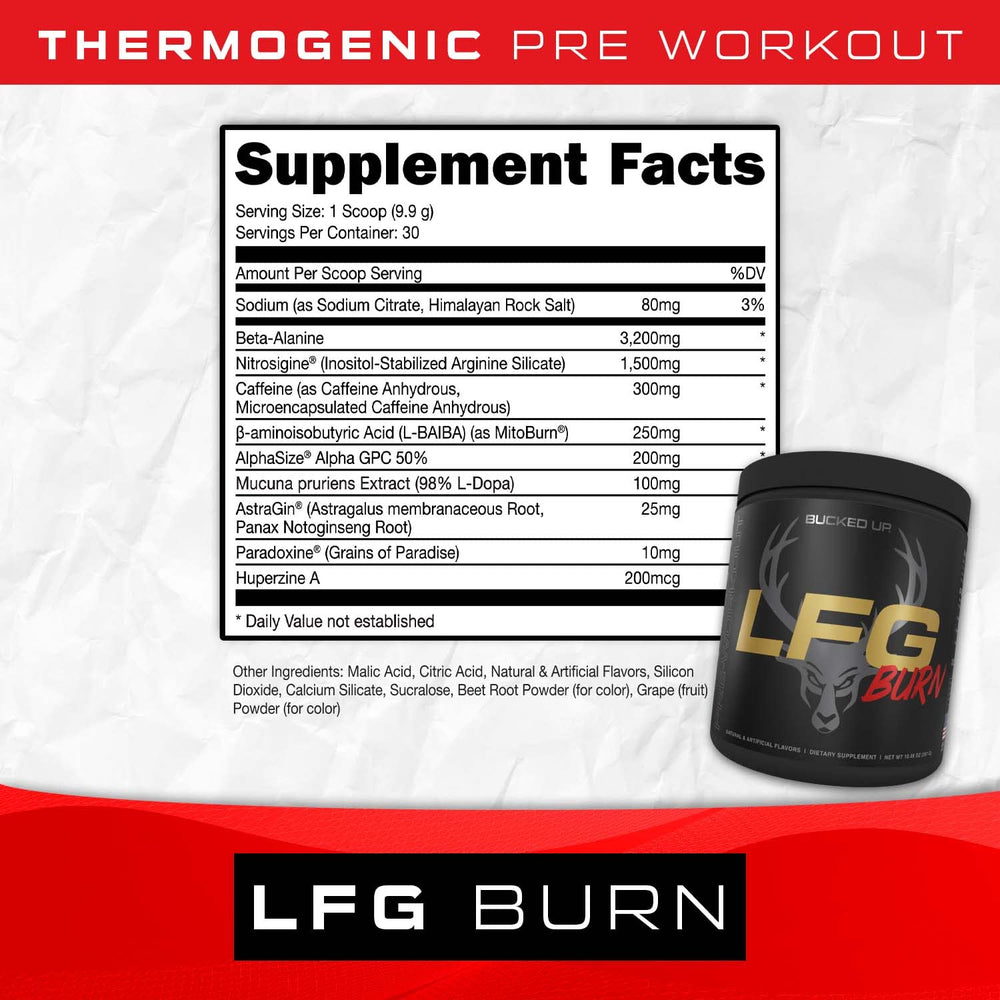Bucked Up LFG Tropical scoop ready for precise, convenient servings.