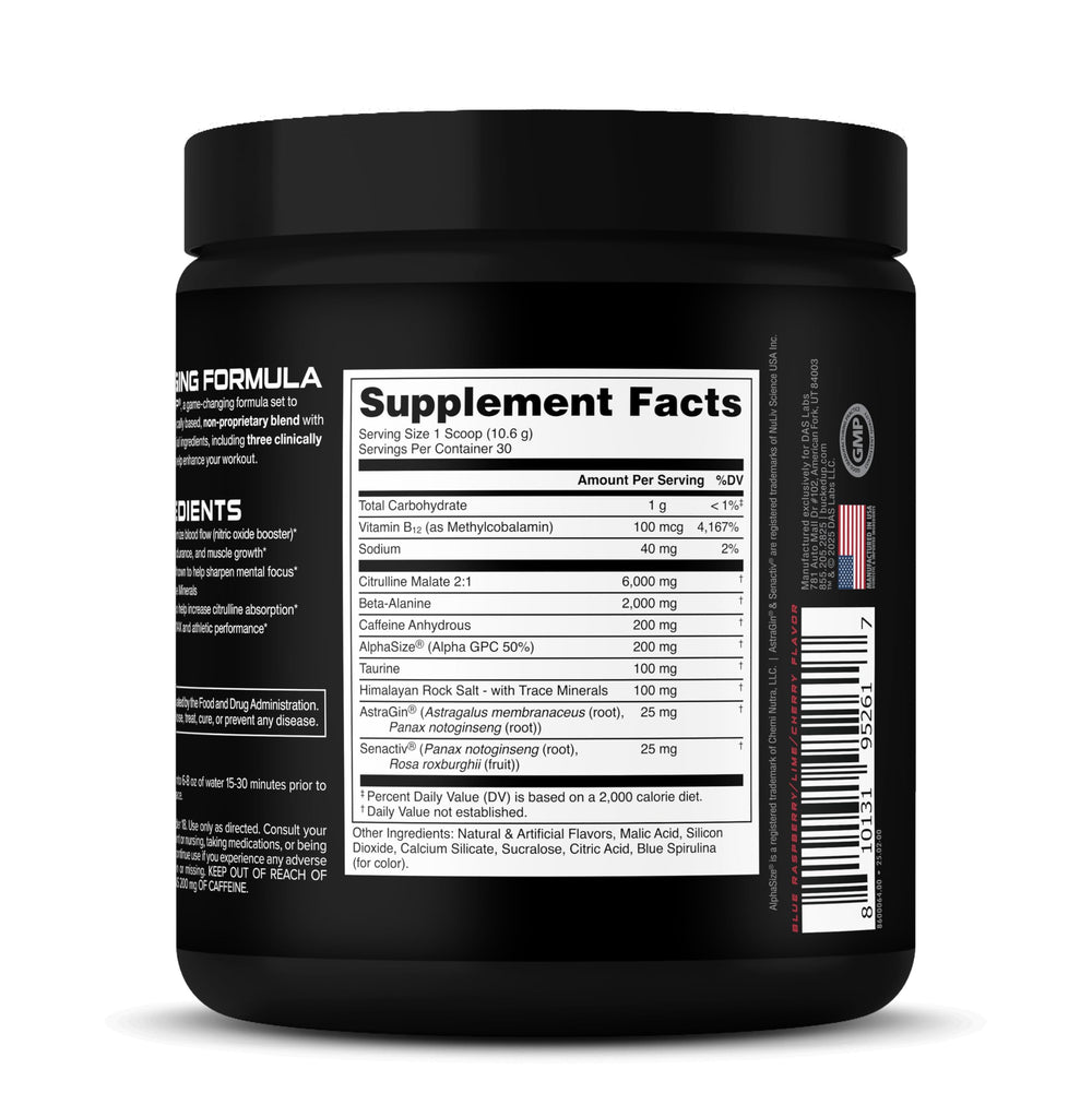Bucked Up pre-workout pour into shaker illustrates easy mixing.