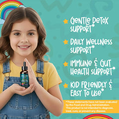 Bucklebury Kids Probiotics liquid dropper supports gut health