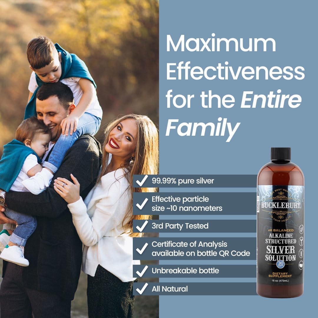 Bucklebury Silver Solution drops ready for home or pet use.