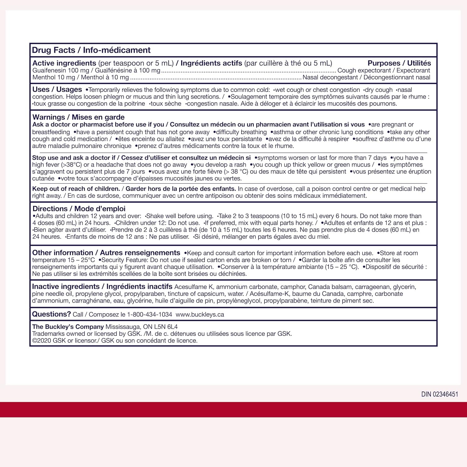 Buckley’s Expectorant Syrup pour-friendly bottle moment for quick dosing