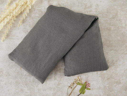 Bucky wrap shows contoured buckwheat filling for personalized support.