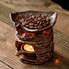 Budifyx Woodland Zen Burner tea-stove detail warms teapots and enhances aroma.