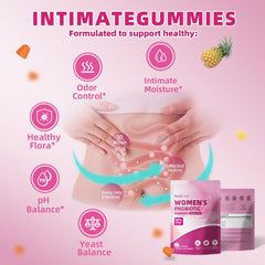 BudLive two-pack vaginal probiotics gummies pack promotes convenient daily use for balance.
