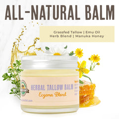 Buffalo Gal Grassfed Beauty tallow balm texture shown for easy application
