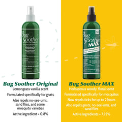 Bug Soother MAX travel bonus 1oz bottle provides compact protection for trips.