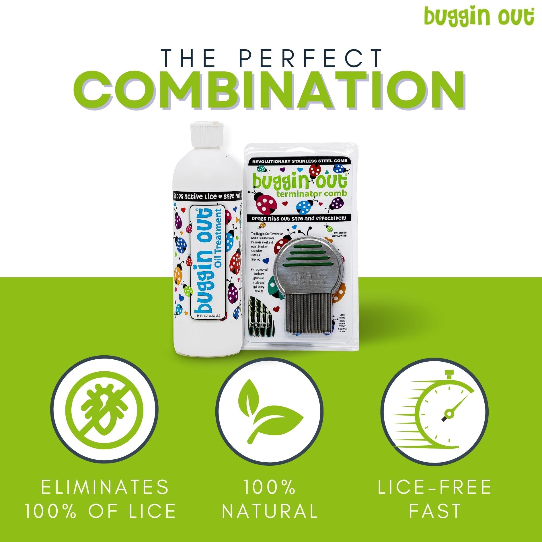 Buggin Out with child-safe, gentle formula for kids.