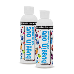 Buggin Out dimethicone oil bottle 8 oz for safe lice care at home