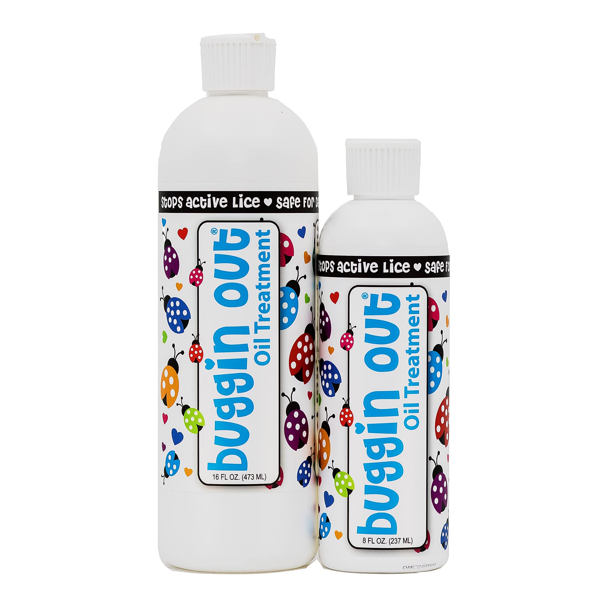 Dimethicone oil from Buggin Out evenly coats hair strands.