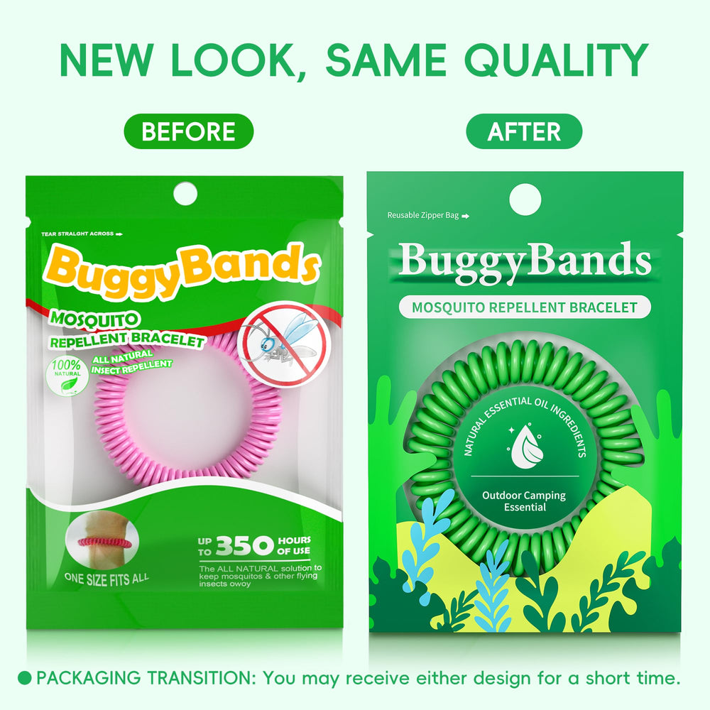 Close-up of BuggyBands bracelet highlighting adjustable fit for all ages.