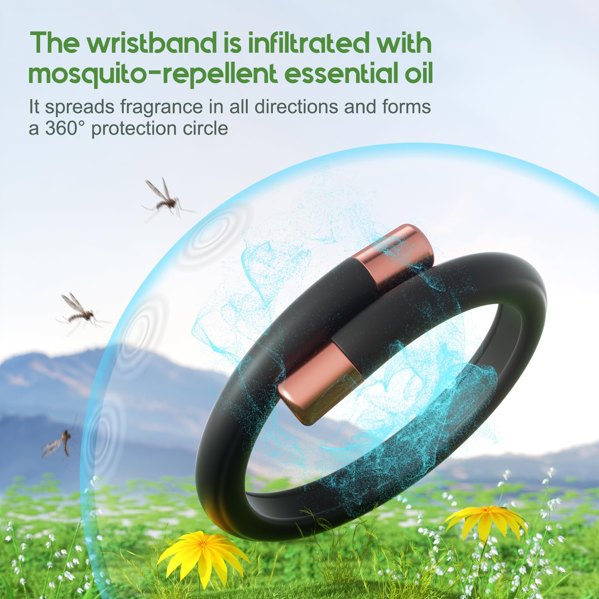 BuggyBands citronella-based DEET-free protection for families.