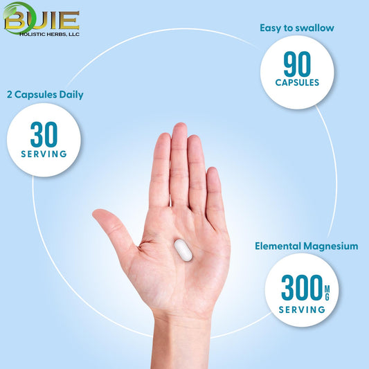 BUIE Holistic Herbs Triple Magnesium capsules support muscle function and energy