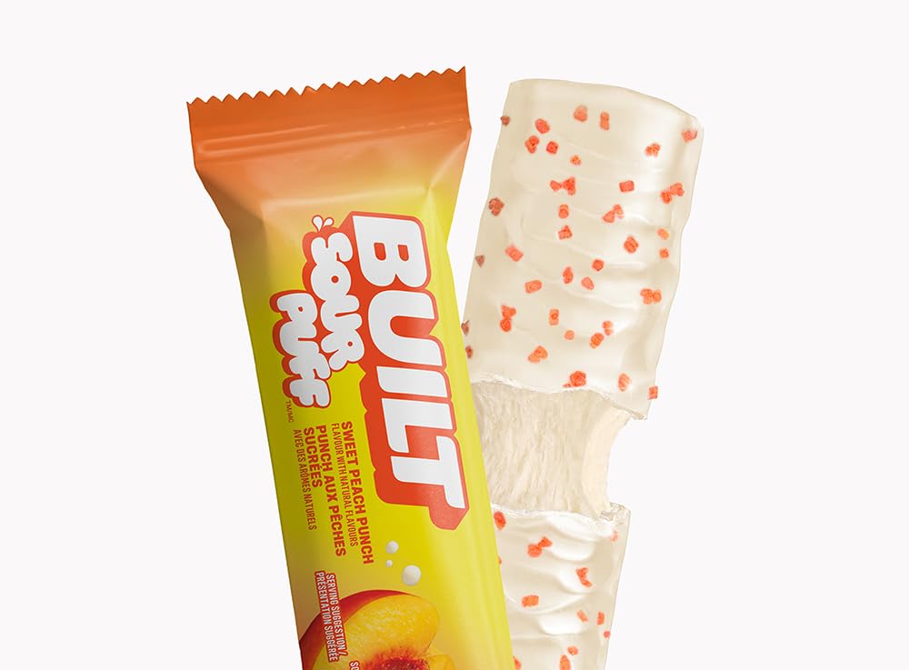 Built Bar Peach Punch flavor offers a tasty protein pick-me-up.