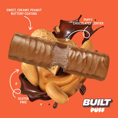 BUILT Bar Puff collagen peptide bar shown for skin and joint-friendly texture.