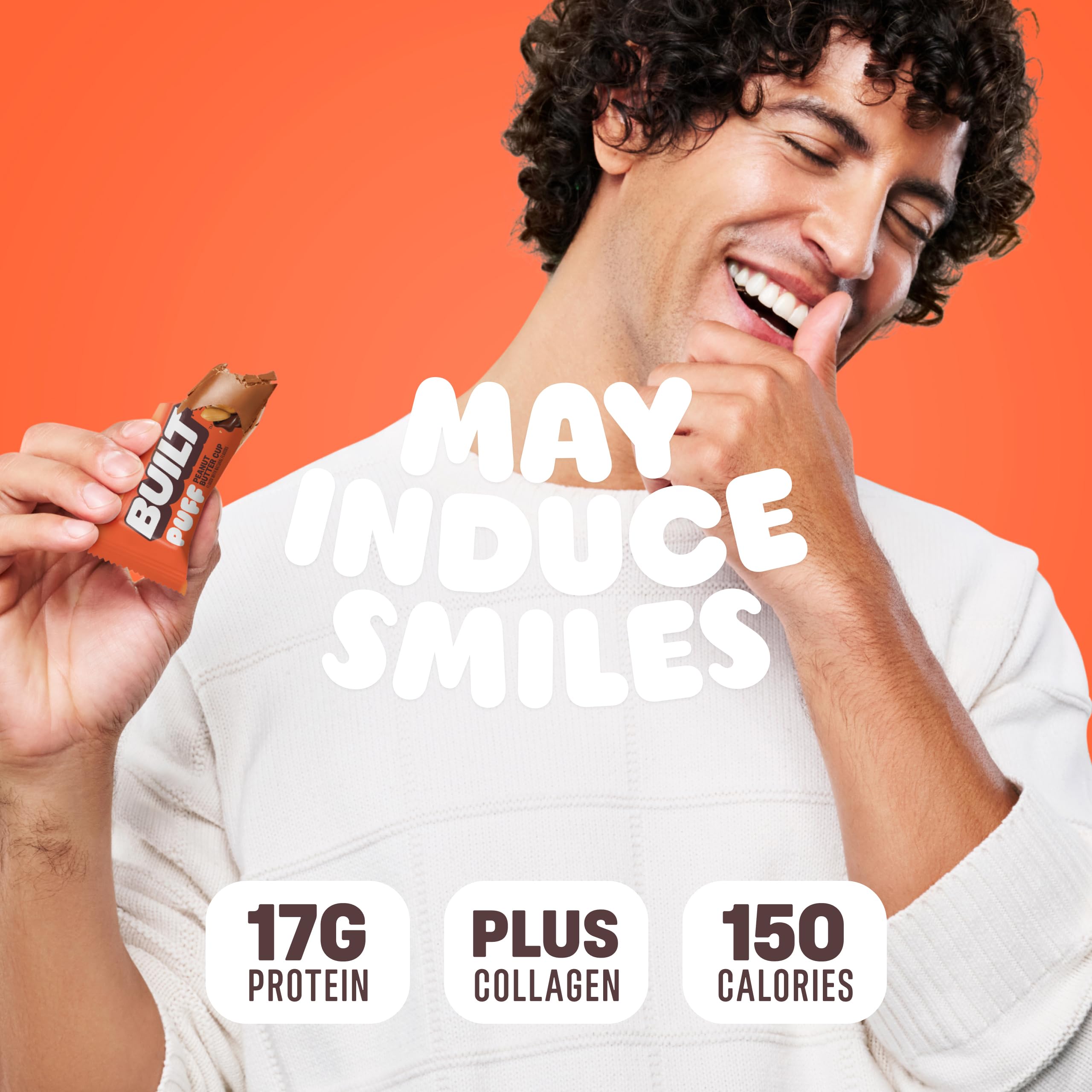 BUILT Bar Puff gluten-free bar ready for on-the-go snacking.